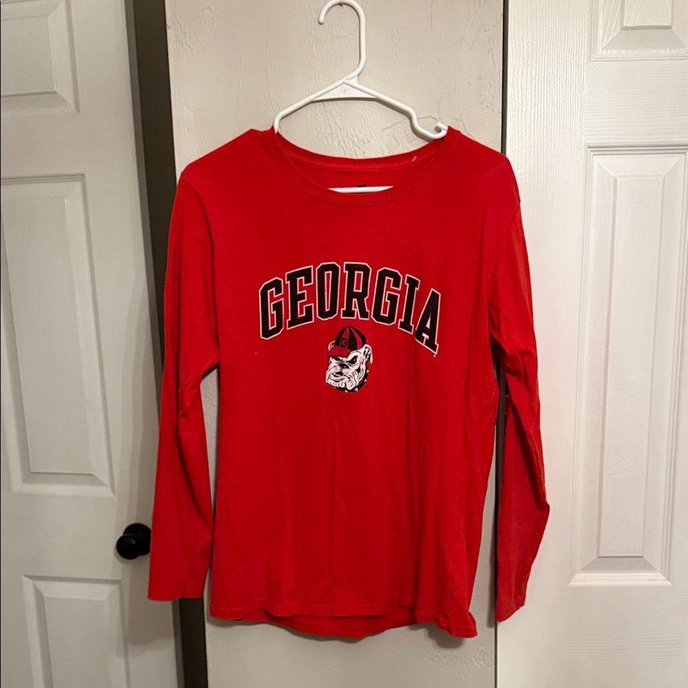 Georgia Bulldogs Red Long Sleeve Shirt